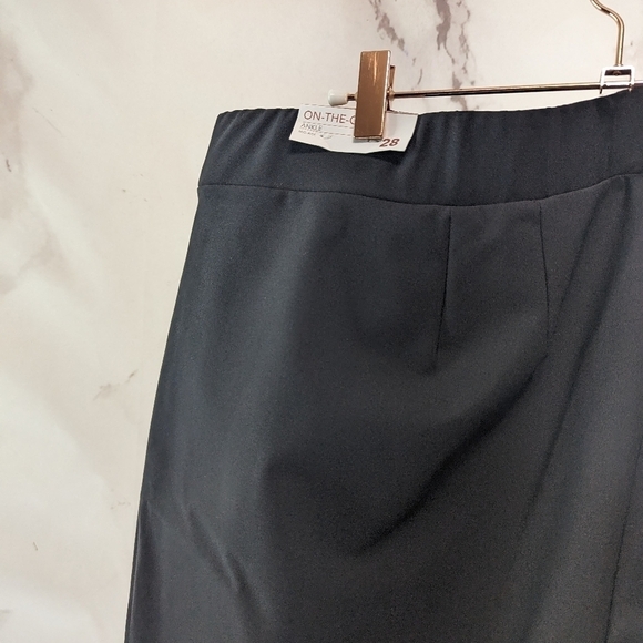 Lane Bryant Pants Womens 28 4X Black On The Go Ankle Mid Rise Stretch Pull On - Picture 10 of 13